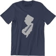 thumbnail image 1 of Jersey City NJ Jersey Flag ark Map Town City State Pride T-Shirt, 1 of 4