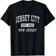 Jersey City New Jersey NJ Vintage Established Sports Design T-Shirt