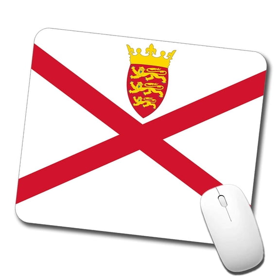 Jersey Country Flag Mouse Pad Low Profile Gaming Mat