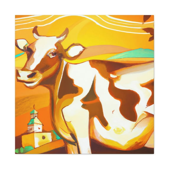 Jersey Cow Contentment - Canvas