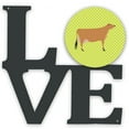 thumbnail image 1 of Jersey Cow Green Metal Wall Artwork LOVE, 1 of 2