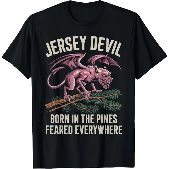 Jersey Devil Mythical Creature Graphic Tee for Cryptid Fans