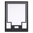 thumbnail image 1 of Jersey Display Case with Color Mat & Wall Mount, Shadow Box Frame with Photo Slots & Hardware Kit for Football Basketball Soccer Shirts (Navy-Top & White-Base), 1 of 8