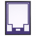 thumbnail image 1 of Jersey Display Case with Color Mat & Wall Mount, Shadow Box Frame with Photo Slots & Hardware Kit for Football Basketball Soccer Shirts (Purple-Top & White-Base), 1 of 8