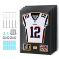 thumbnail image 1 of Jersey Display Case with Signature & Photo Slots - 98% UV Protection Shadow Box Frame for Football, Basketball, Hockey, Soccer Jersey Preservation & Memorabilia Display (4 Pack), 1 of 1