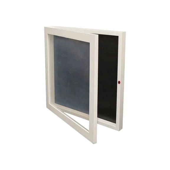 Jersey Display Frame Case - 14x18 Inch Lockable Magnetic Frames Shadow Box with UV Protection for Baseball Basketball Football Soccer Hockey Sport Shirt, Matte Finish, White