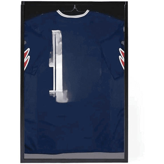Jersey Display Frame Case, Acrylic Shadow Box for Jersey Display, Football, Baseball, Basketball, Soccer, Hockey Sports Display Case, Black$$Storage