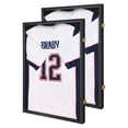 thumbnail image 1 of Jersey Display Frame Case - Large Lockable Frames Shadow Box with UV Protection for Baseball Basketball Football Soccer Hockey Sport Shirt Matte Black Finish-2 Pack, 1 of 6