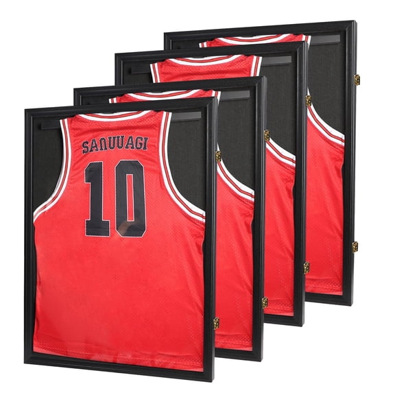 Jersey Frame Display Case - 4 Pack,Black(33*26 in)