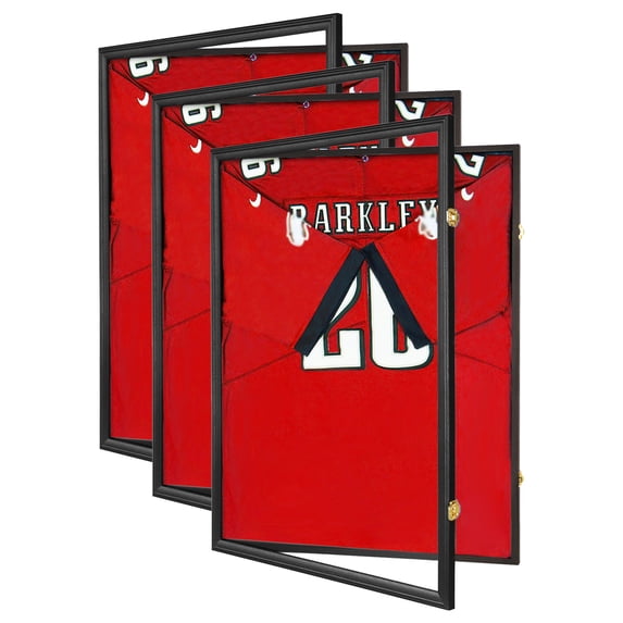 PKHROR Jersey Frame Display Case , Black,3pc(23*31 in)