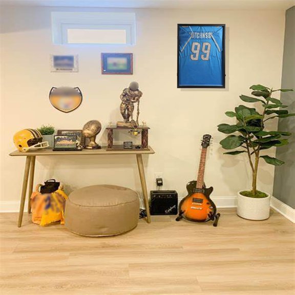 Jersey Frame Display Case Lockable Protection Shadow Box for Football Basketball Baseball Soccer Hockey Sports Shirt-Memorabilia Autograph Uniform Wall Mountable Black Wood(GoldLock - 3P)