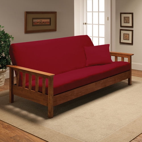 Jersey Futon Slipcover Red