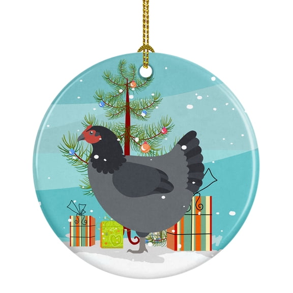 Jersey Giant Chicken Christmas Ceramic Ornament