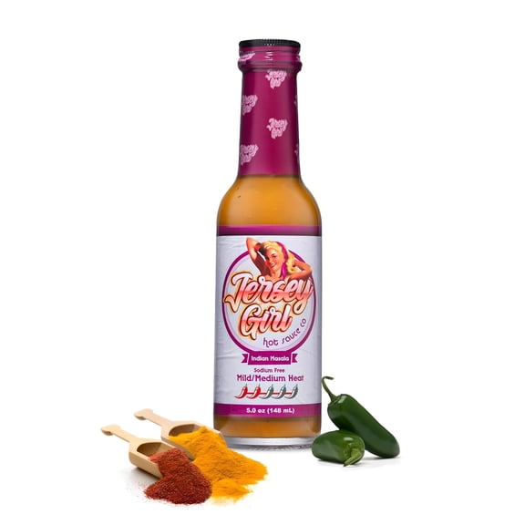 Jersey Girl Masala Habanero Hot Sauce - Made with Indian Spices (Low Sodium)