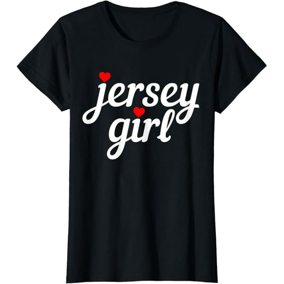 Jersey Girl New Jersey Heart Funny Cute New Jersey Pride T-Shirt