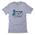 thumbnail image 1 of Jersey Girl With New Jersey State Silhouette Men's Grey T-Shirt, 1 of 2