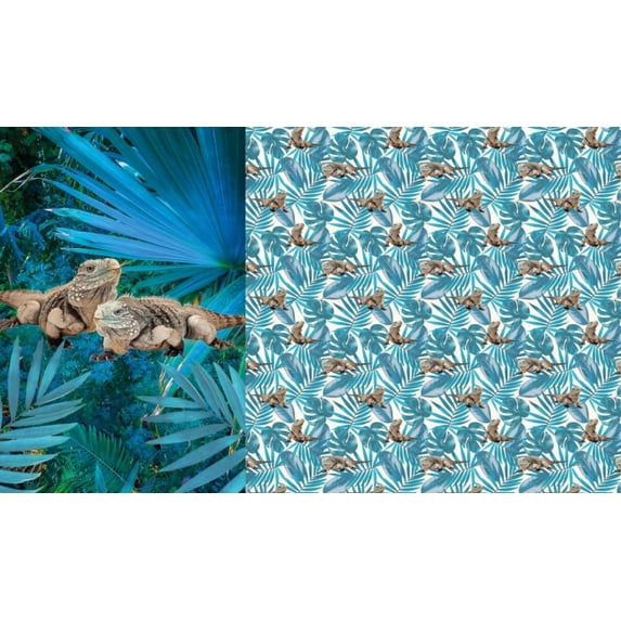 Jersey Knit Dress Fabric Panel 65cm Blue - per panel - each