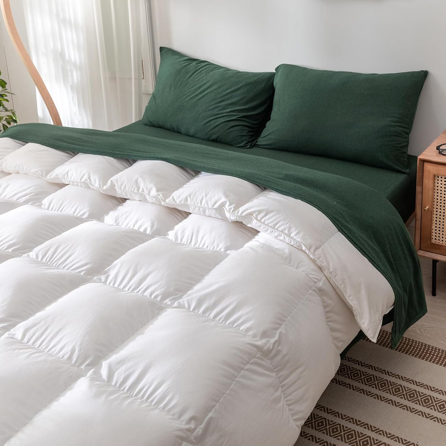 Jersey Knit Sheet Set 100 TShirt Cotton Breathable Durable Soft Comfy