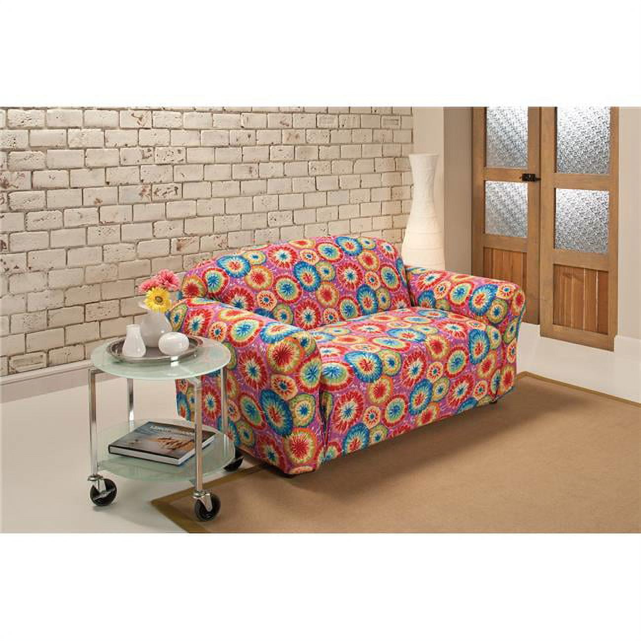 Jersey Loveseat Slipcover Tie Dye