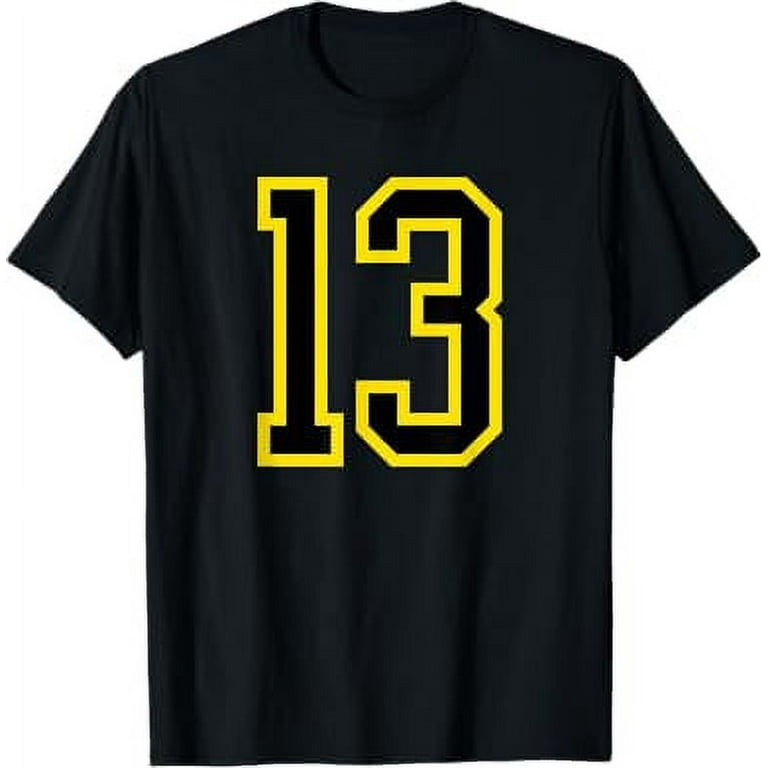 Black and yellow 13s shirts clearance