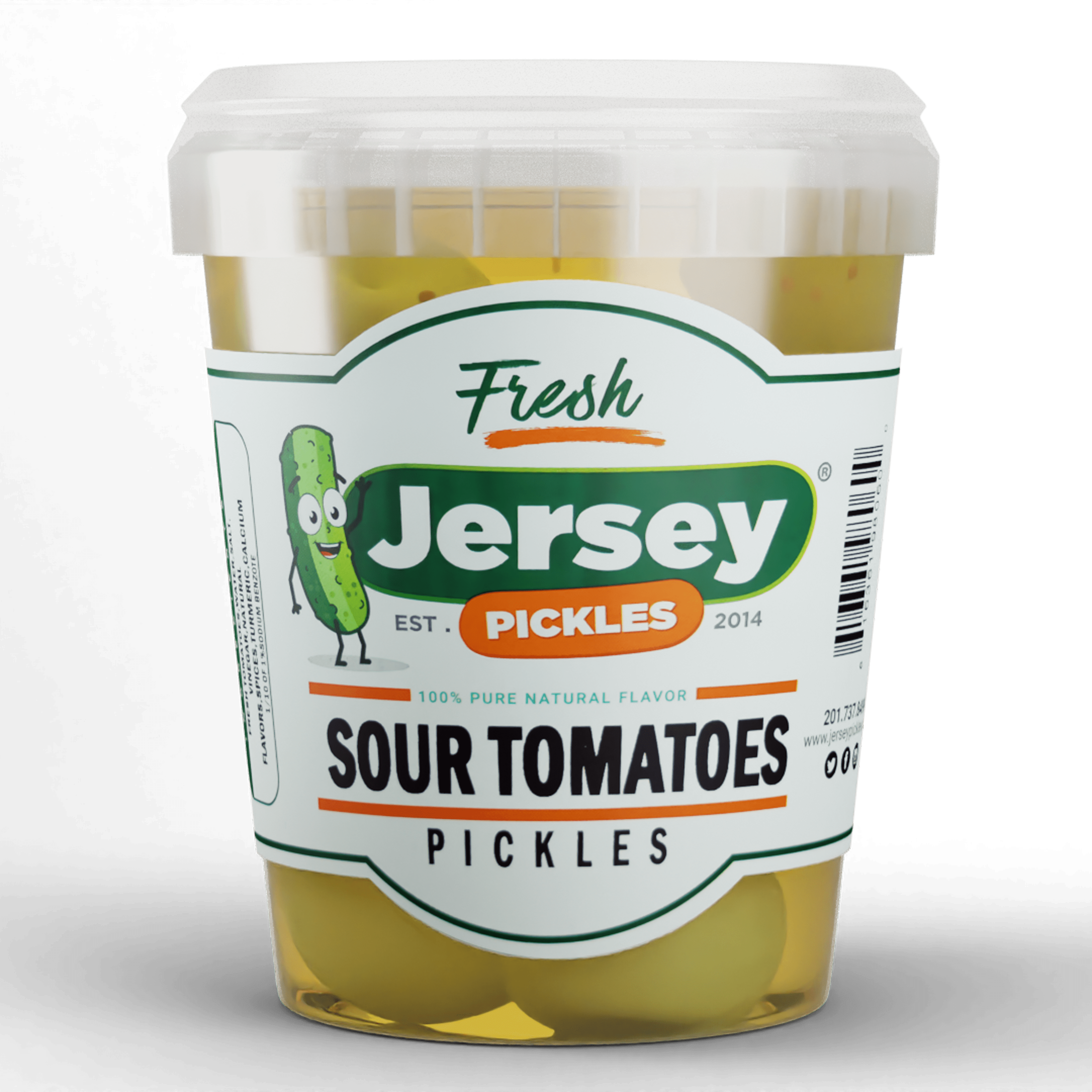 Jersey Pickles Sour Pickled Tomatoes Bold, Zesty \u0026 Tangy Flavor, Perfect for Snacking \u0026 Recipes