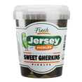 thumbnail image 1 of Jersey Pickles Sweet Gherkins – Crunchy, Tangy & Sweet Pickles for Snacking & Recipes, 1 of 2