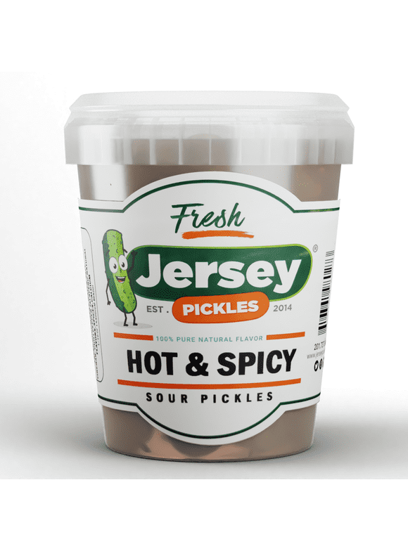 Jersey Pickles Whole Hot and Spicy Sour Pickles