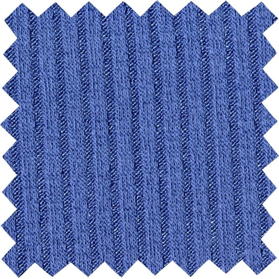 Jersey Rib 4*2 Rayon Spandex Knit Fabric Stretchy Soft Sewing Fabric (INDIGO, 1.5"x1.5"SampleOfFabric)