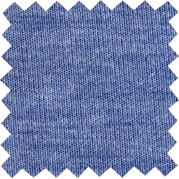 Jersey Rib Hacci Hampton Knit Fabric - Soft Stretch Sewing Fabric for Tops (HEATHERDENIM, 1.5"x1.5"SampleOfFabric)