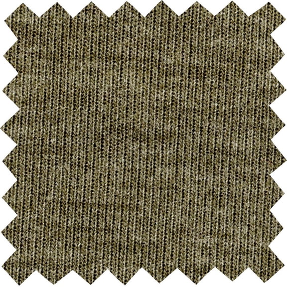 Jersey Rib Hacci Hampton Knit Fabric - Soft Stretch Sewing Fabric for Tops (HEATHEROLIVE, 1.5"x1.5"SampleOfFabric)