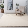 thumbnail image 1 of Jersey Shag Transitional Solid Cream Polypropylene Indoor Area Rug, 9'x12' Rectangle, 1 of 6