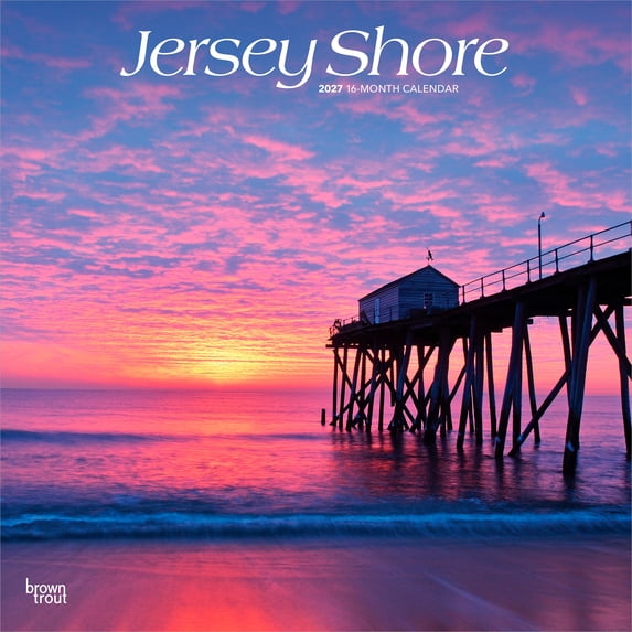 Jersey Shore | 2027 12x24" (Hanging) Wall Calendar | Plastic-Free | BrownTrout