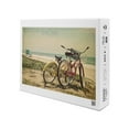 thumbnail image 1 of Jersey Shore, Bicycles and Beach Scene (1000 Piece Puzzle, Size 19x27, Challenging Jigsaw Puzzle for Adults and Family, Made in USA), 1 of 4