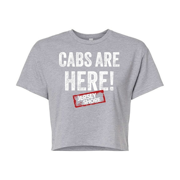 Jersey Shore - Cabs Are Here - Juniors Cropped Cotton Blend T-Shirt