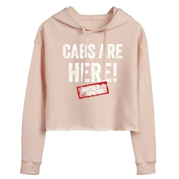 Jersey Shore - Cabs Are Here - Juniors Cropped Pullover Hoodie