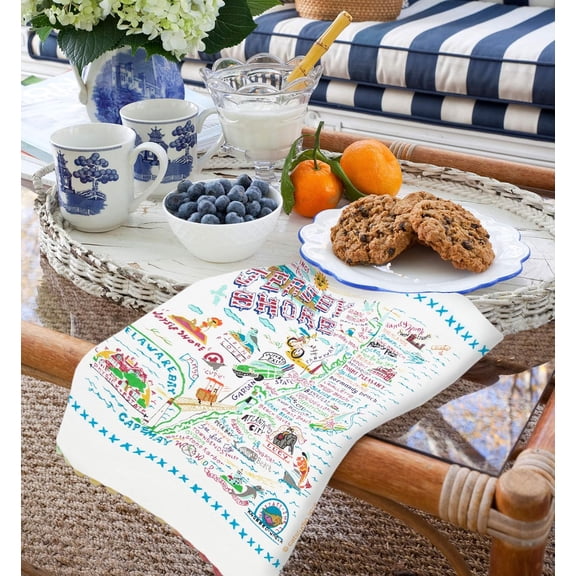 Jersey Shore Dish Towel - U.S. City Souvenir Kitchen and Hand Towel, Perfect Tea Towels for Jersey Shore Lovers, Travel Souvenir, Housewarming Gifts, Couple Gifts