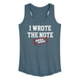 thumbnail image 1 of Jersey Shore - I Wrote The Note - Women's Racerback Tank Top, 1 of 4