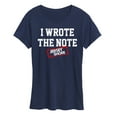 thumbnail image 1 of Jersey Shore - I Wrote The Note - Women's Short Sleeve Graphic T-Shirt, 1 of 4
