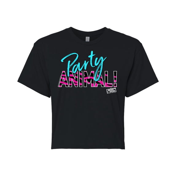 Jersey Shore - Party Animal - Juniors Cropped Cotton Blend T-Shirt