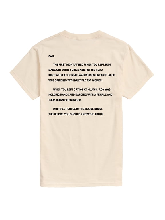 - The Note Men's Short Sleeve Graphic T-Shirt