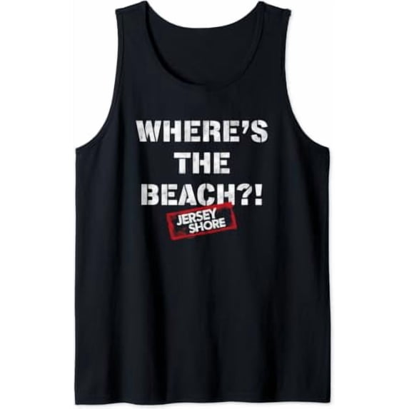 Jersey Shore Where'S The Beach Tank Top Size S-3XL