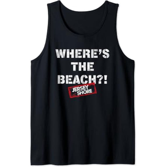 Jersey Shore Where'S The Beach Tank Top Size S-3XL