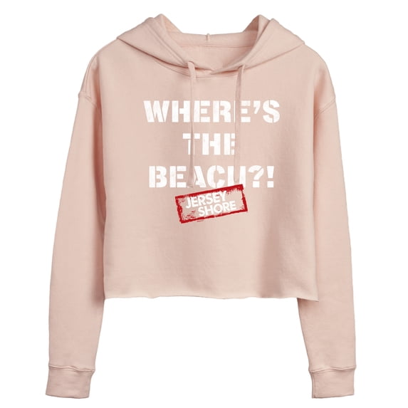 Jersey Shore - Where's The Beach Women's Cropped Graphic Hoodie