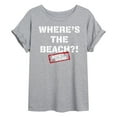 thumbnail image 1 of Jersey Shore - Where's The Beach - Women's Oversized T-Shirt, 1 of 5