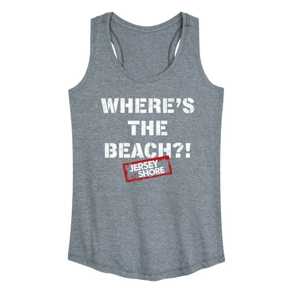 Jersey Shore - Wheres The Beach - Women's Racerback Tank Top