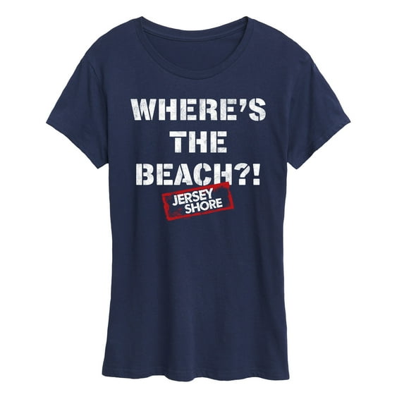 Jersey Shore - Wheres The Beach - Women's Short Sleeve Graphic T-Shirt
