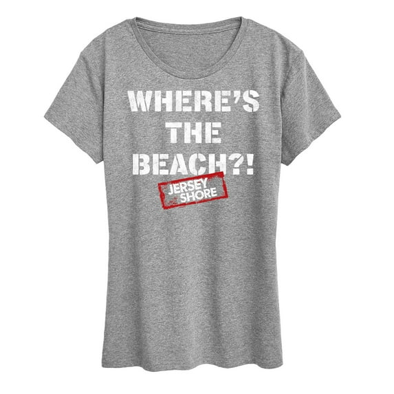 Jersey Shore - Wheres The Beach - Women's Short Sleeve Graphic T-Shirt