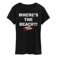 thumbnail image 1 of Jersey Shore - Wheres The Beach - Women's Short Sleeve Graphic T-Shirt, 1 of 4