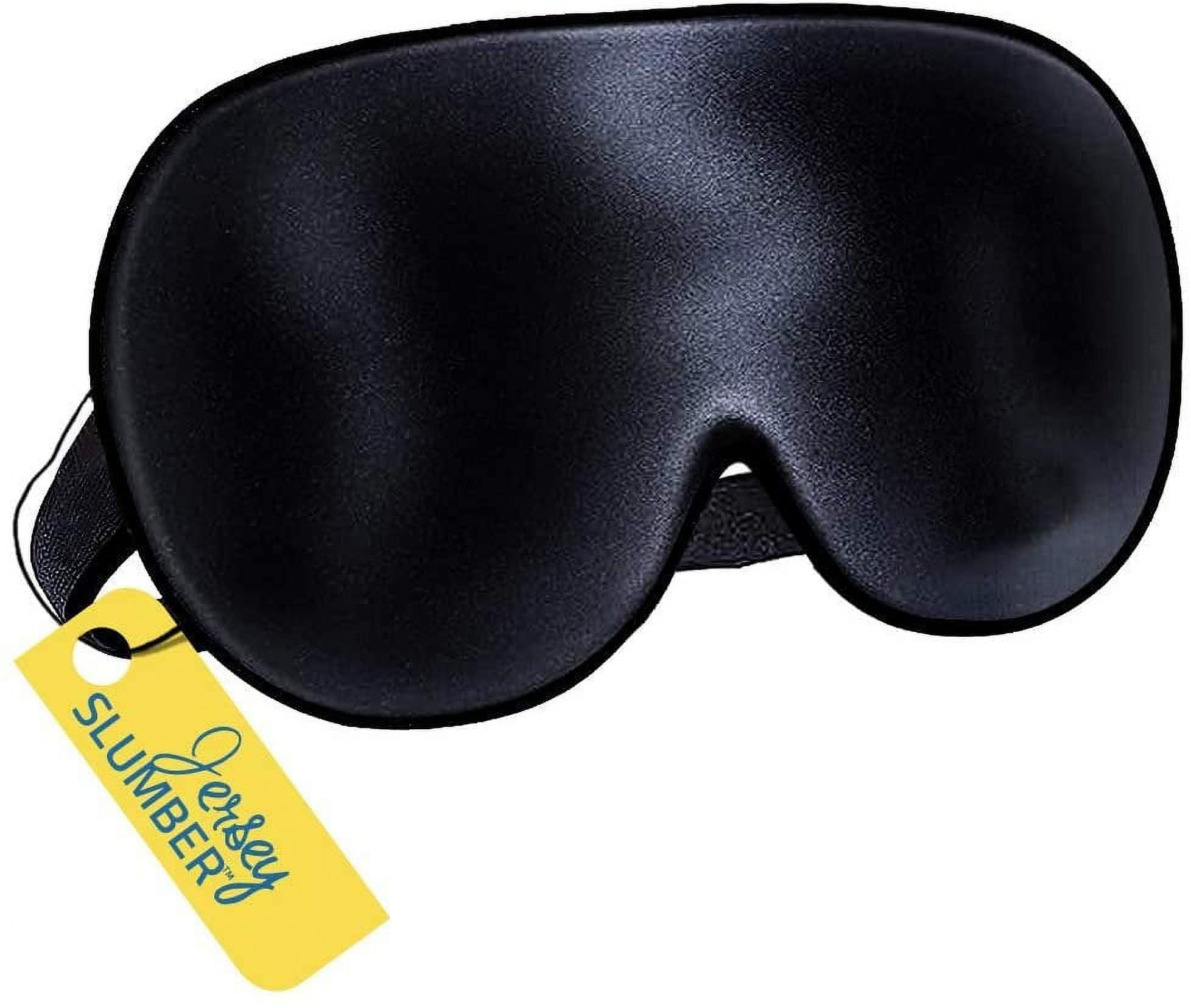 Sleep Mask, Natural Silk Eye Mask Super Smooth Blindfold Sleeping Mask by  Jazzznap, Black