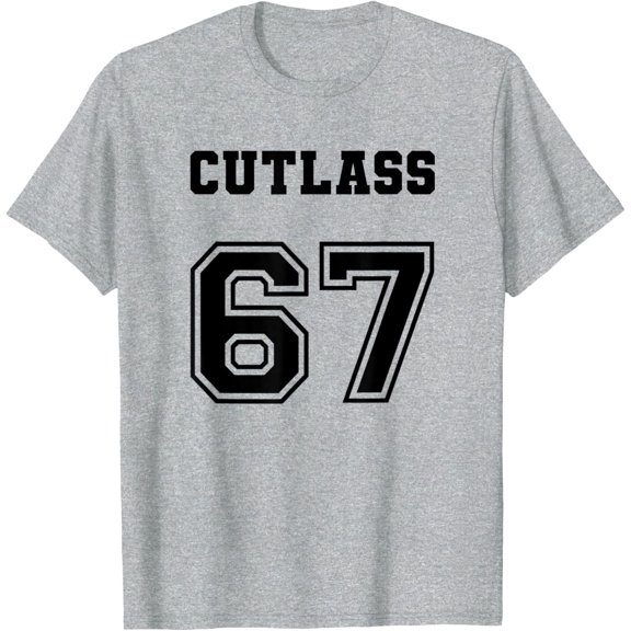 Jersey Style Cutlass 67 1967 Old School Muscle Car T-Shirt